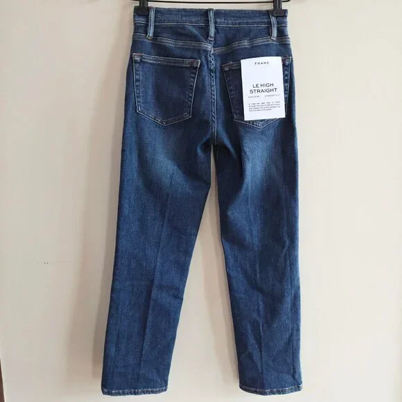 FRAME Le High Straight Jeans